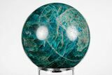 Bright Blue Apatite Sphere - Madagascar #198764-1